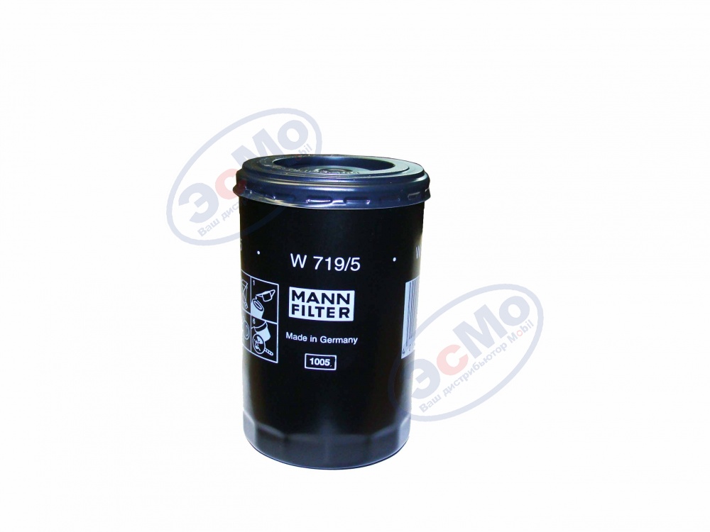 Фильтр масляный (MANN) W 719/5 (10)  VAG