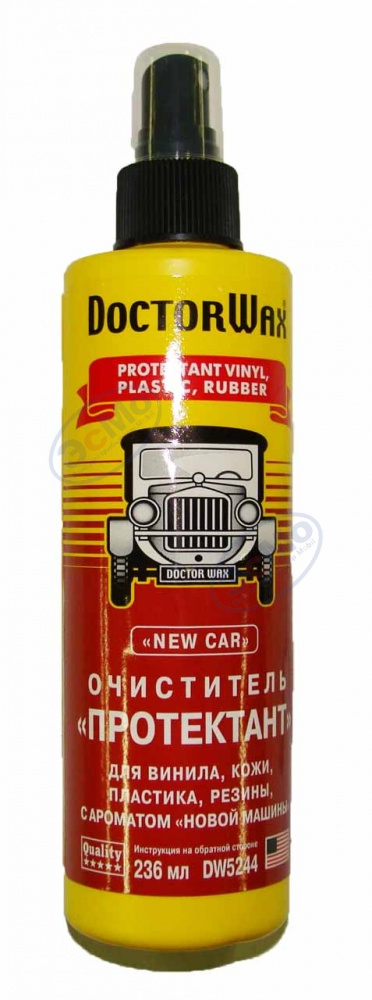 Очиститель пластика, винила и кожи спрей 236 мл новая машина (Doctor Wax) DW5244