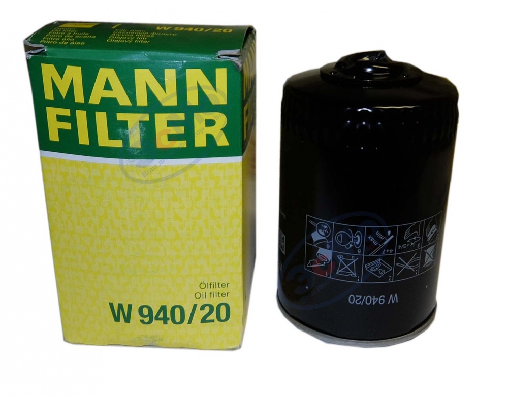Фильтр масляный (MANN) W 940/20