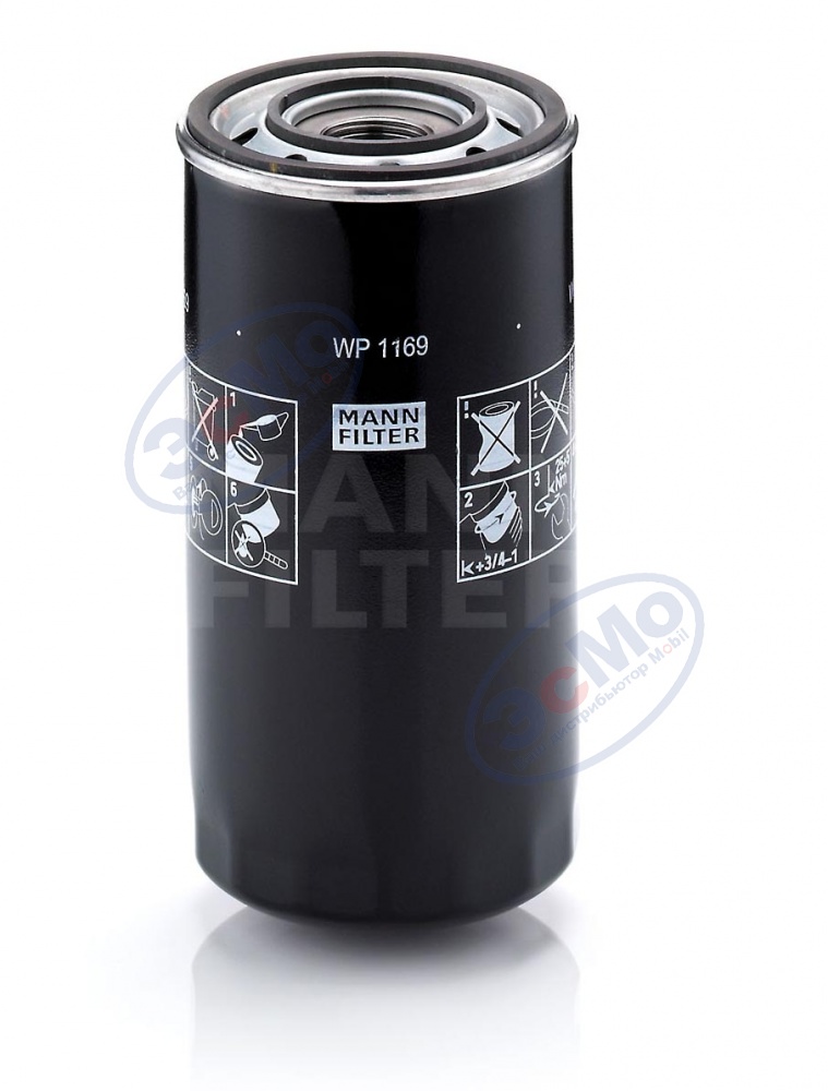 Фильтр масляный (MANN) WP 1169 Fiat, Iveco