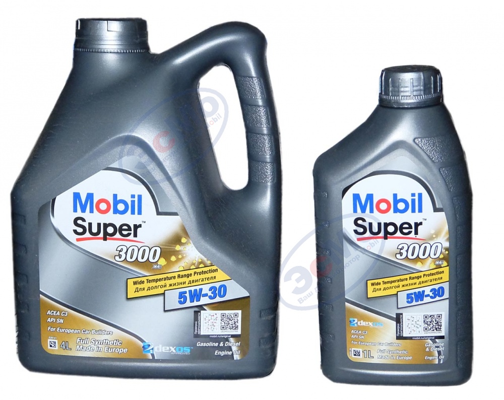 Моторное масло Mobil Super 3000 XE 5W30 PROMO (4+1) л
