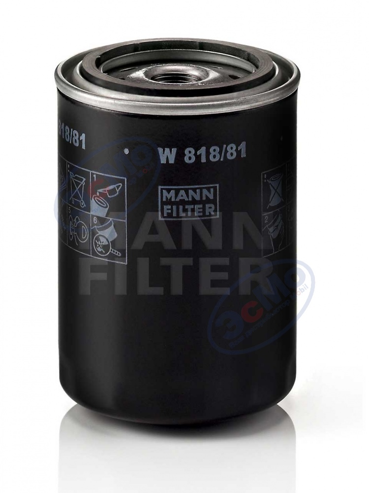 Фильтр масляный (MANN) W 818/81 Nissan, Toyota, VW