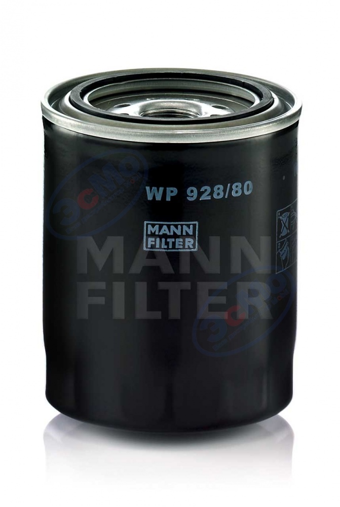 Фильтр масляный (MANN) WP 928/80 Toyota Avensis, Land Cruiser
