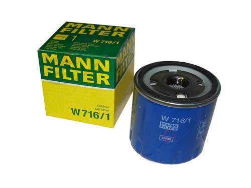 Фильтр масляный (MANN) W 716/1 Citroen
